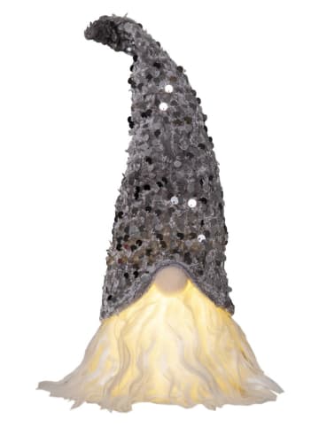LED-Dekofigur"Joylight"  in Grau - (H)32 x Ø 8 cm