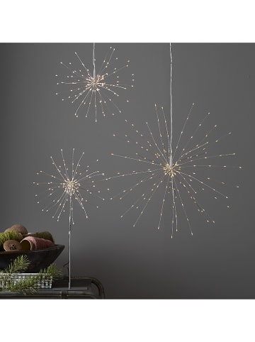 Staande 3D-ledster "Firework" zilverkleurig - (H)50 cm