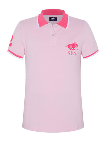 Koszulka polo w kolorze jasnoróżowo-różowym