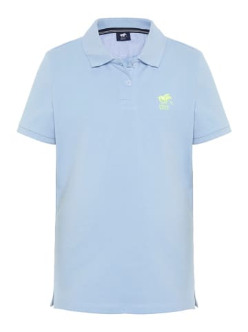 Koszulka polo w kolorze błękitnym