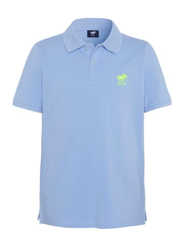 Koszulka polo w kolorze błękitnym