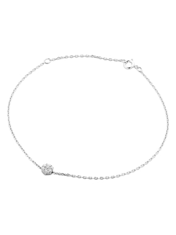 Witgouden armband met diamanten