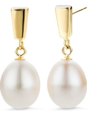 Gold-Ohrstecker mit Perlen