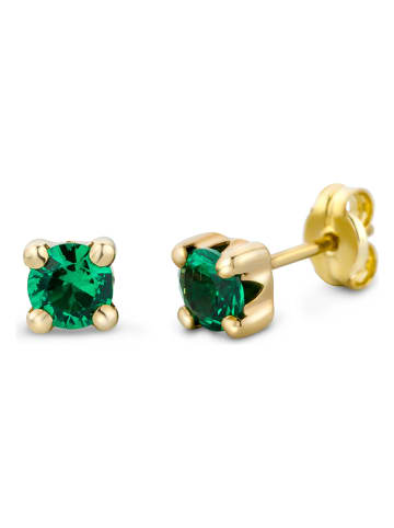 Gold-Ohrstecker mit Edelsteinen