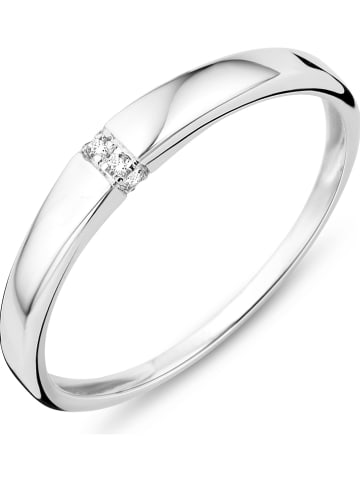 Weißgold-Ring mit Diamanten