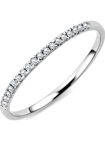 Witgouden ring met diamanten