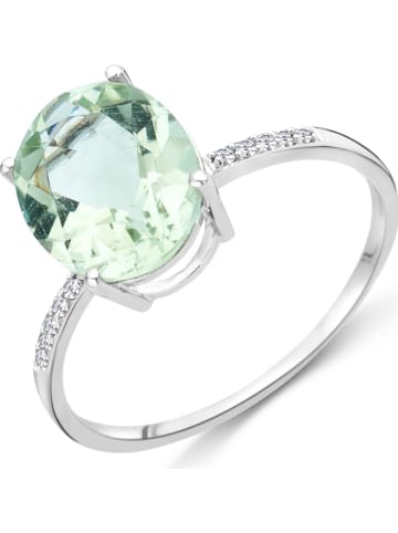 Weißgold-Ring mit Diamanten