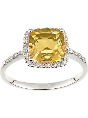 Weißgold-Ring mit Diamanten