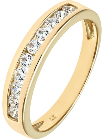 Gouden ring met zirkonia's
