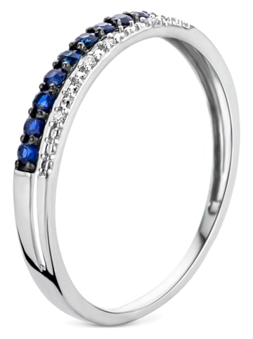 Witgouden ring met diamanten