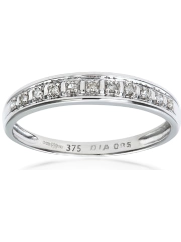 Weißgold-Ring mit Diamanten