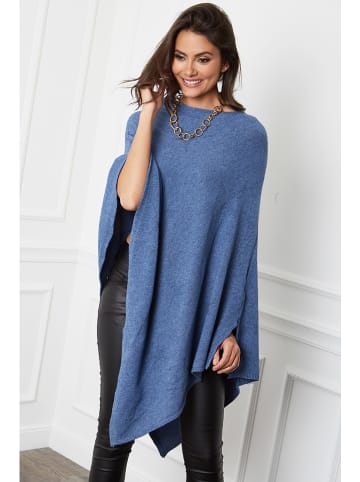 Poncho "Fano" in Blau