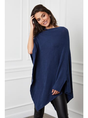 Poncho "Fano" in Dunkelblau