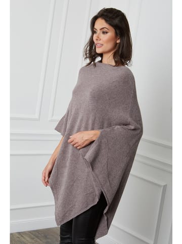 Poncho "Fano" in Taupe