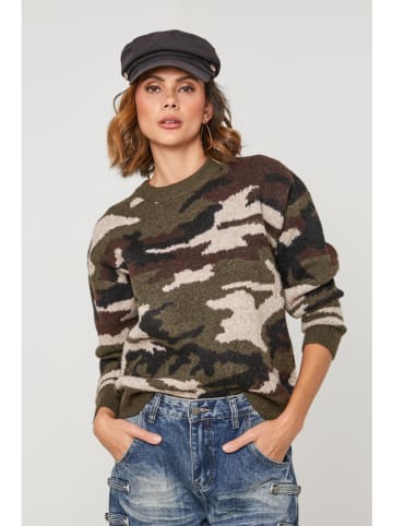 Pullover "Prisme" in Oliv