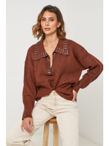Pullover "Urania" in Hellbraun