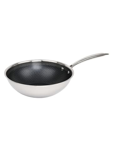 Wok "Hera" w kolorze srebrnym - Ø 24 cm