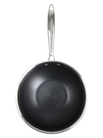 Wok "Hera" w kolorze srebrnym - Ø 24 cm