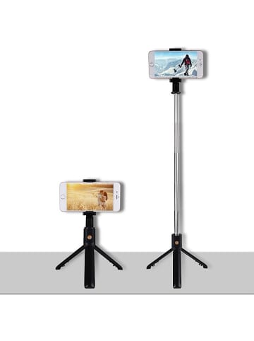 Mini-Selfie-Stick Bluetooth w kolorze czarnym