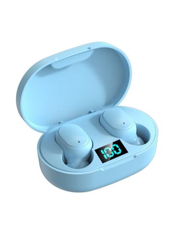 Bluetooth-In-Ear-Kopfhörer in Hellblau