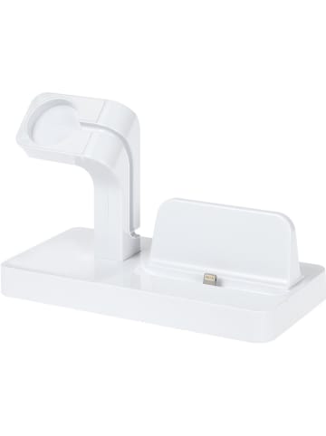 Lightning-Docking-Station für iPhone und Apple Watch in Weiß