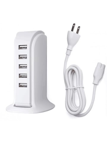US-USB-Ladenetzstecker in Weiß - (L)1,5 m