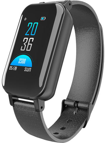 Smartwatch w kolorze czarnym ze słuchawkami