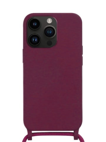 Case mit Kordel für iPhone 13 PRO in Bordeaux