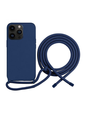 Case mit Kordel für iPhone 14 PRO in Dunkelblau