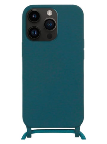 Case mit Kordel für iPhone 12/12PRO in Petrol