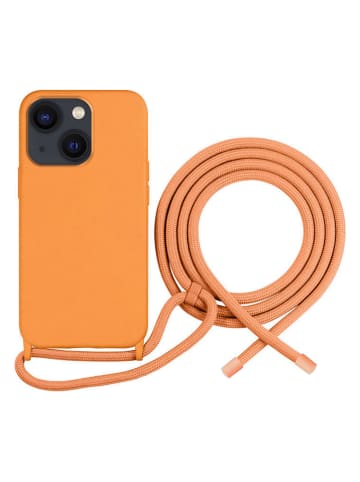 Case mit Kordel für iPhone 13/14 in Orange