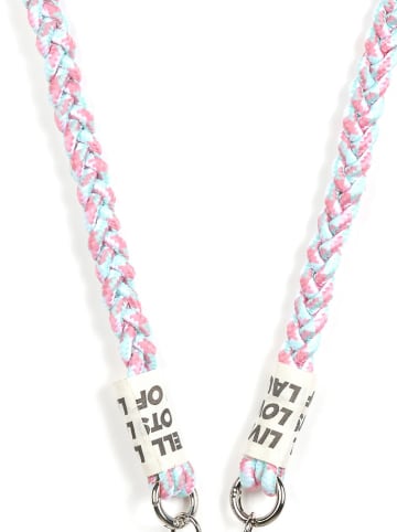 Handykette "Porto" in Hellblau/ Rosa - (L)120 cm