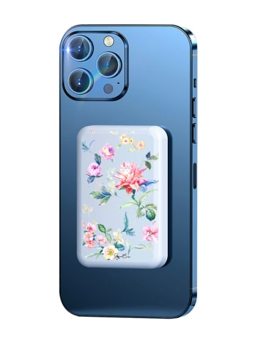 Powerbank w kolorze białym ze wzorem - 10.000 mAh