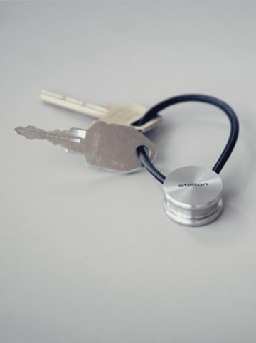 Schlüsselring  ''Journey'' in Silber/ Schwarz - (L)10 cm