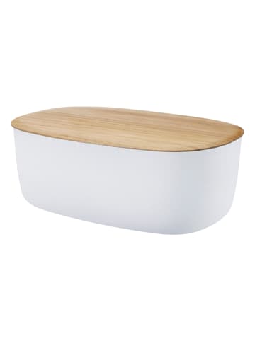 Brotdose in Weiß - (B)34,5 x (H)13 x (T)22,5 cm