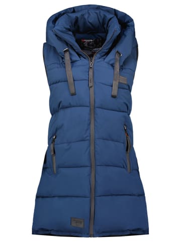 Doorgestikte bodywarmer "Dolbar" donkerblauw