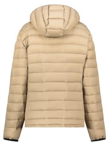 Doorgestikte jas "Carliti" beige