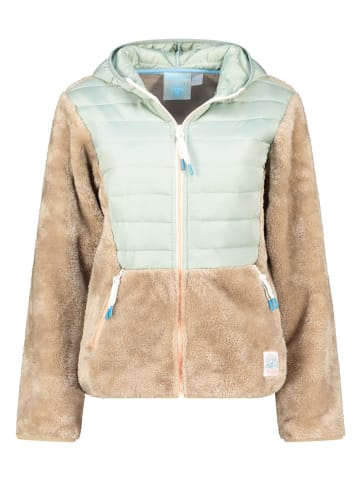 Fleecejacke "Typologie" in Beige/ Mint