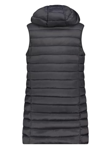 Doorgestikte bodywarmer "Vatikotal" zwart