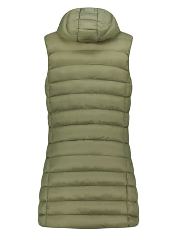 Doorgestikte bodywarmer "Vatikotal" kaki
