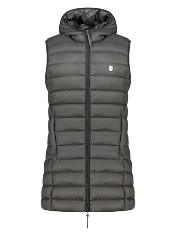 Doorgestikte bodywarmer "Vatikotal" antraciet
