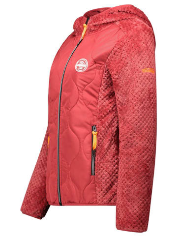 Fleece vest "Torsade" koraalrood