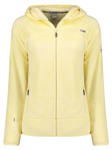 Fleece vest "Upalood" in Hellgelb