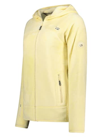 Fleece vest "Upalood" in Hellgelb