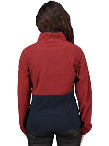 Fleecejacke "Touki" in Bordeaux/ Dunkelblau