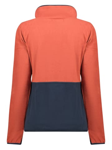 Fleece vest "Touki" donkerblauw/oranje