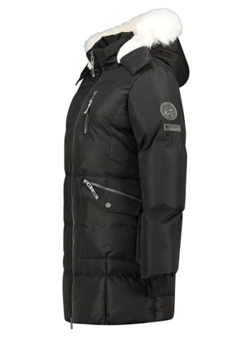 Steppmantel "Balaland" in Schwarz