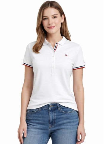 Poloshirt "Kryptonite" wit