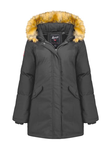 Parka "Dinasty" w kolorze ciemnoszarym