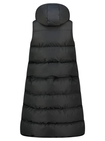 Doorgestikte bodywarmer "Villian" zwart